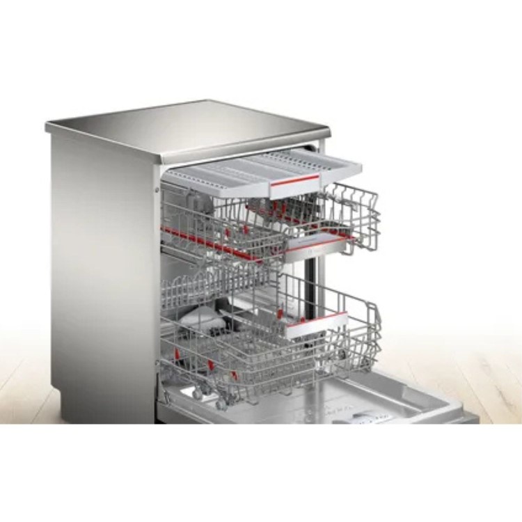 Bosch Series 6 Freestanding Dishwasher - Brushed Steel