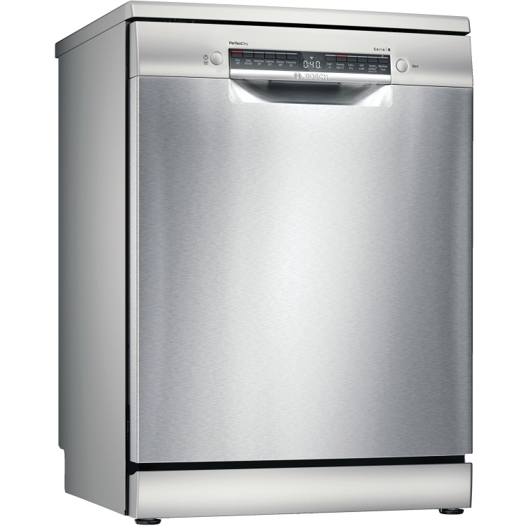 Refurbished Bosch Serie 6 SMS6ZCI00G 14 Place Freestanding Dishwasher Silver