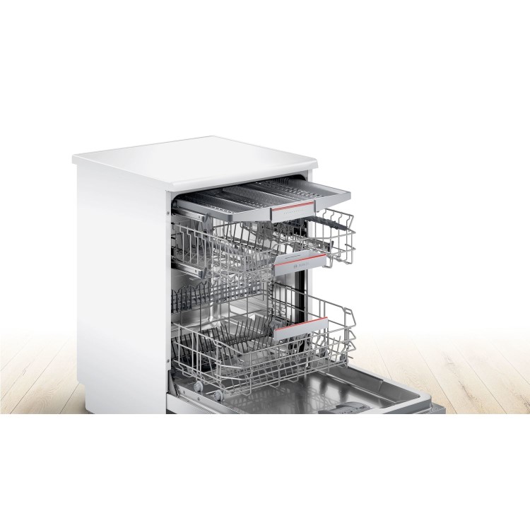 Refurbished Bosch Series 6 SMS6ZCW00G 14 Place Freestanding Dishwasher White