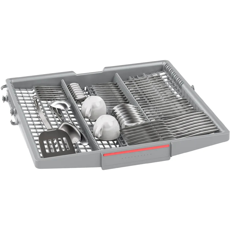 Bosch Series 4 Integrated Dishwasher - Smart Wi-Fi, C-Rated, Silver control panel