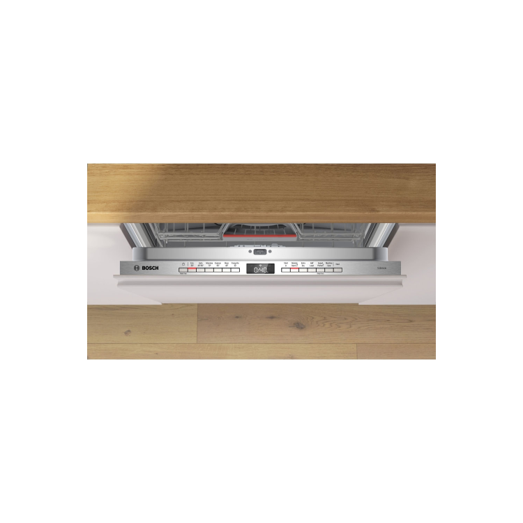 Bosch Series 4 Integrated Dishwasher - Smart Wi-Fi D-Rated Silver control panel