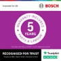 Bosch Series 6 Integrated Dishwasher - Smart Wi-Fi, B-Rated, Silver control panel