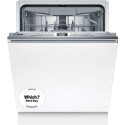 SMV6ZCX10G Bosch Series 6 Integrated Dishwasher - Smart Wi-Fi, B-Rated, Silver control panel