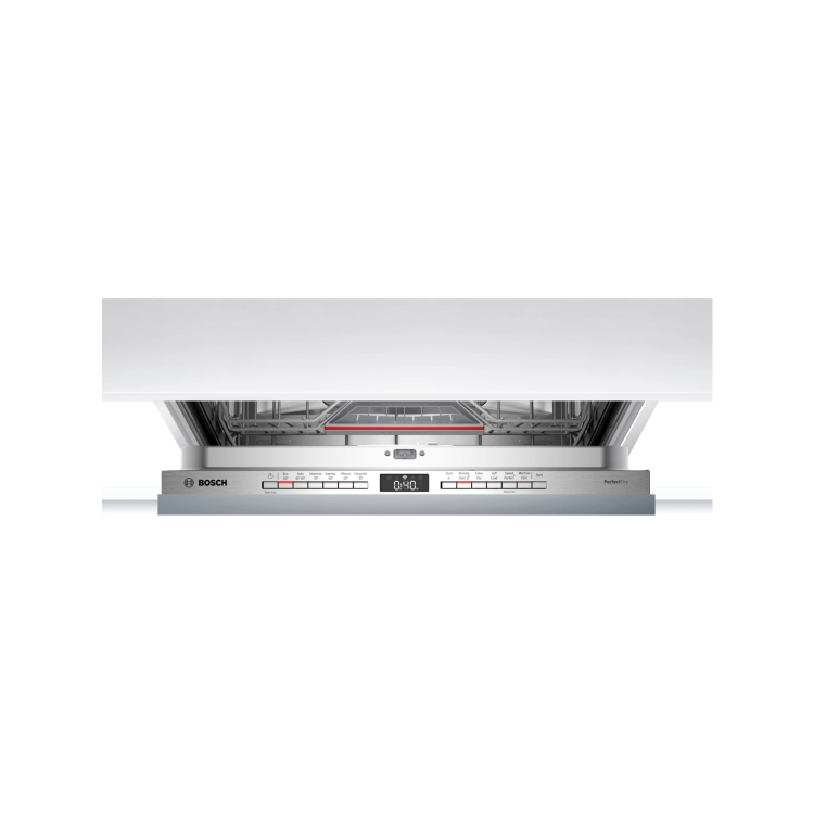Bosch Series 6 Integrated Dishwasher - Smart Wi-Fi, B-Rated, Silver control panel