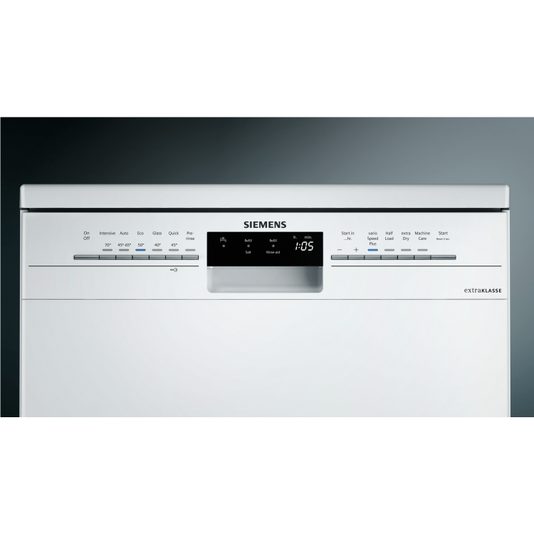 Siemens SN236W02NG iQ300 14 Place Freestanding Dishwasher With Cutlery Tray - White