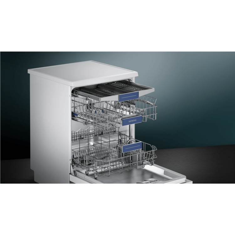 Siemens SN236W02NG iQ300 14 Place Freestanding Dishwasher With Cutlery Tray - White