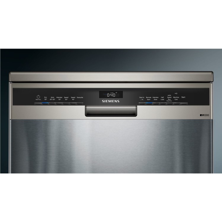 Refurbished Siemens iQ300 SN23HI00KG 13 Place Freestanding Dishwasher Silver