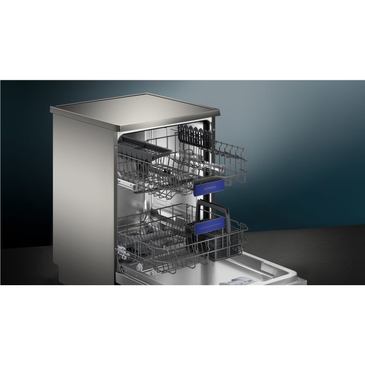 Refurbished Siemens iQ300 SN23HI00KG 13 Place Freestanding Dishwasher Silver