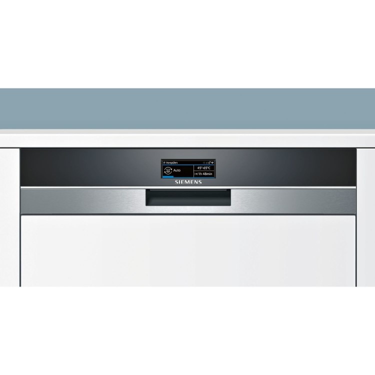 Siemens iQ700 SN578S36TE 13 Place Semi Integrated Dishwasher - Stainless Steel Control Panel