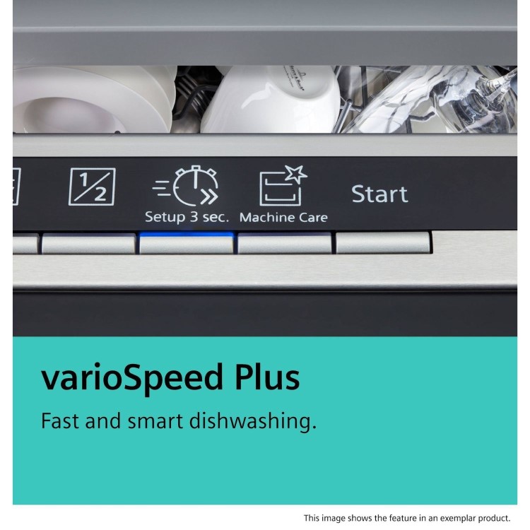 Siemens iQ300 Integrated Dishwasher - Smart C-rated Silver control panel