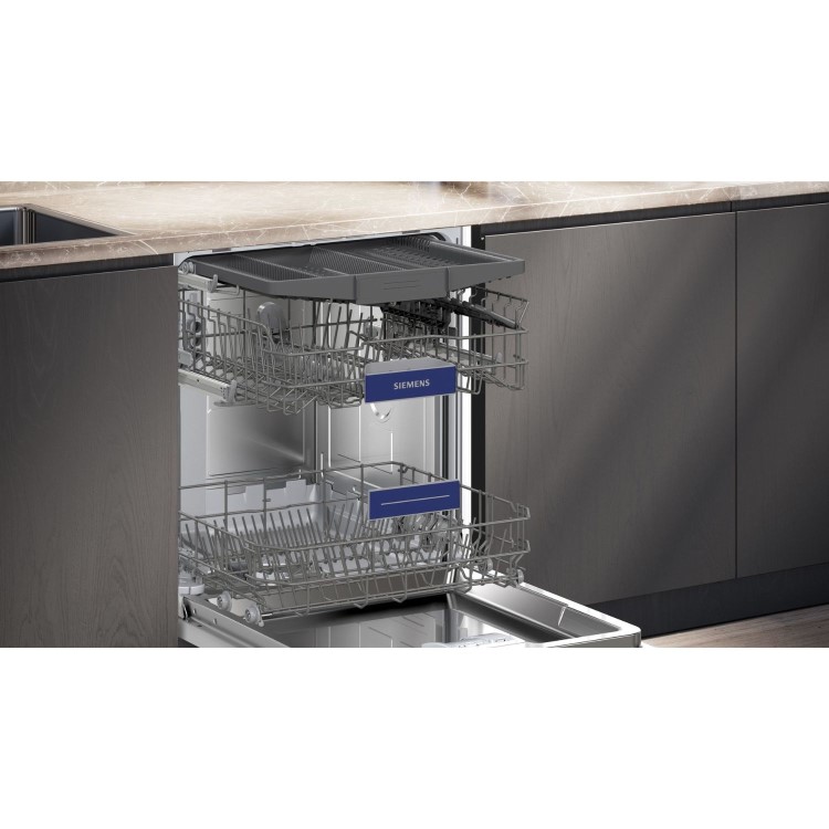 Siemens iQ300 Integrated Dishwasher - Smart C-rated Silver control panel