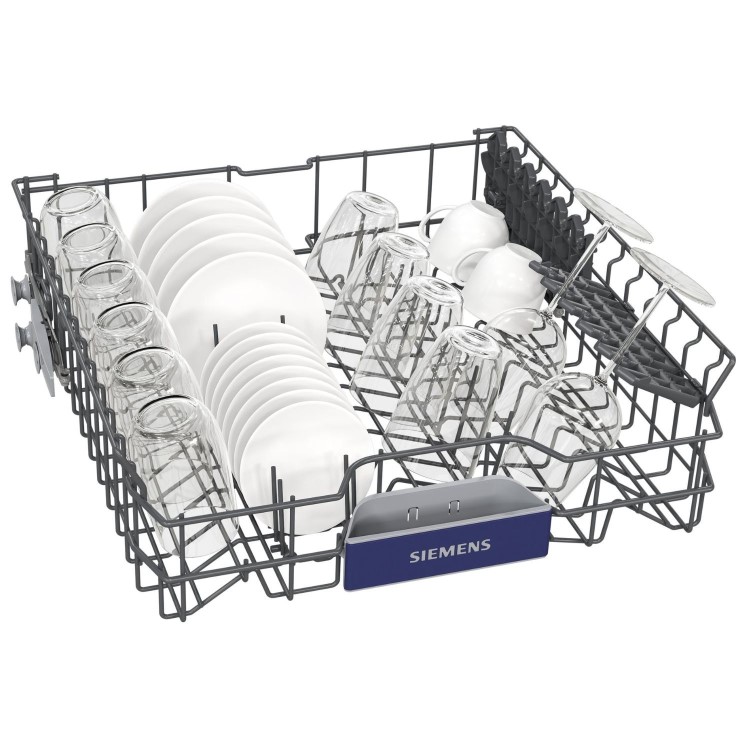 Siemens iQ300 Integrated Dishwasher - Smart C-rated Silver control panel