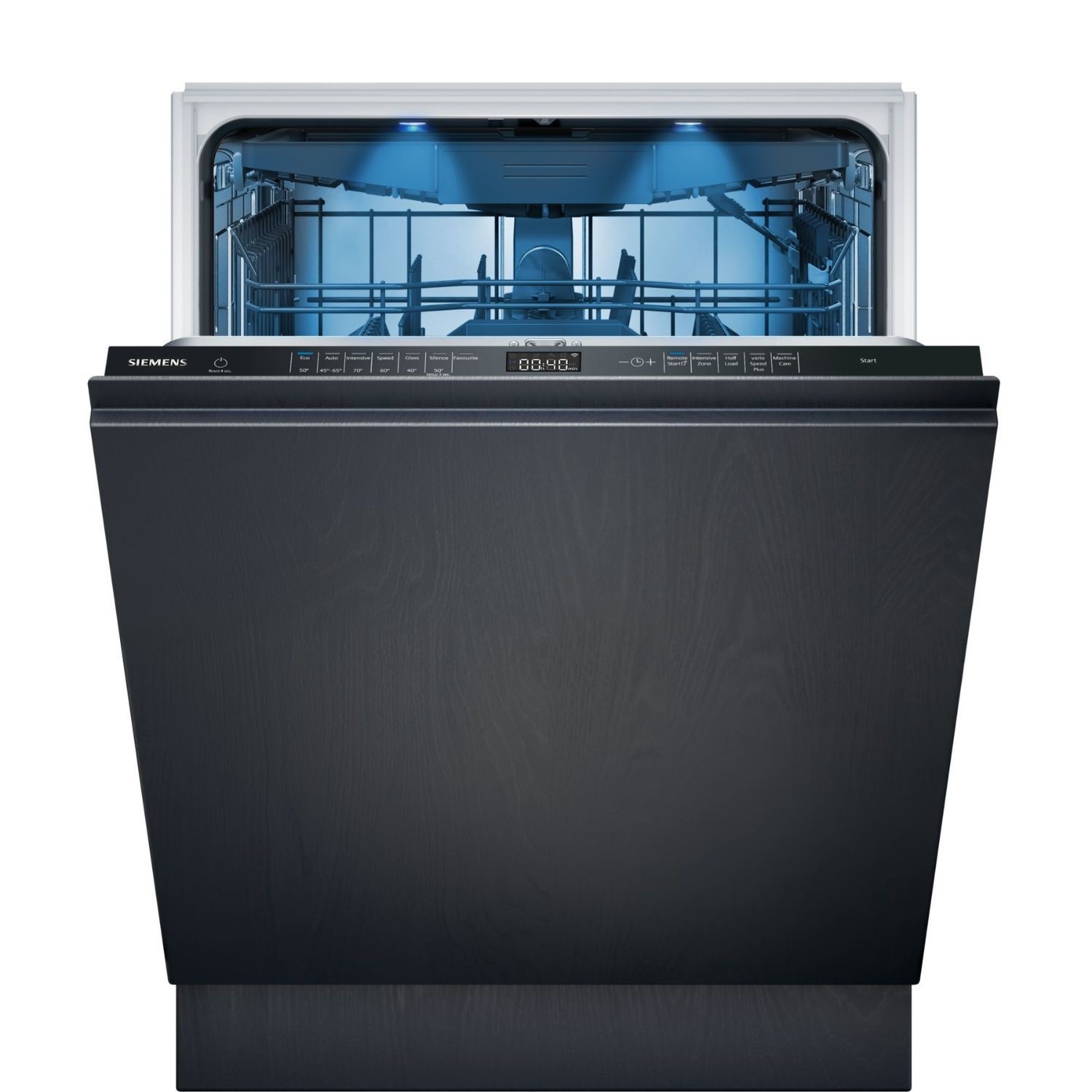 Siemens iQ500 Integrated Dishwasher - Smart Wi-Fi A-Rated Black control panel