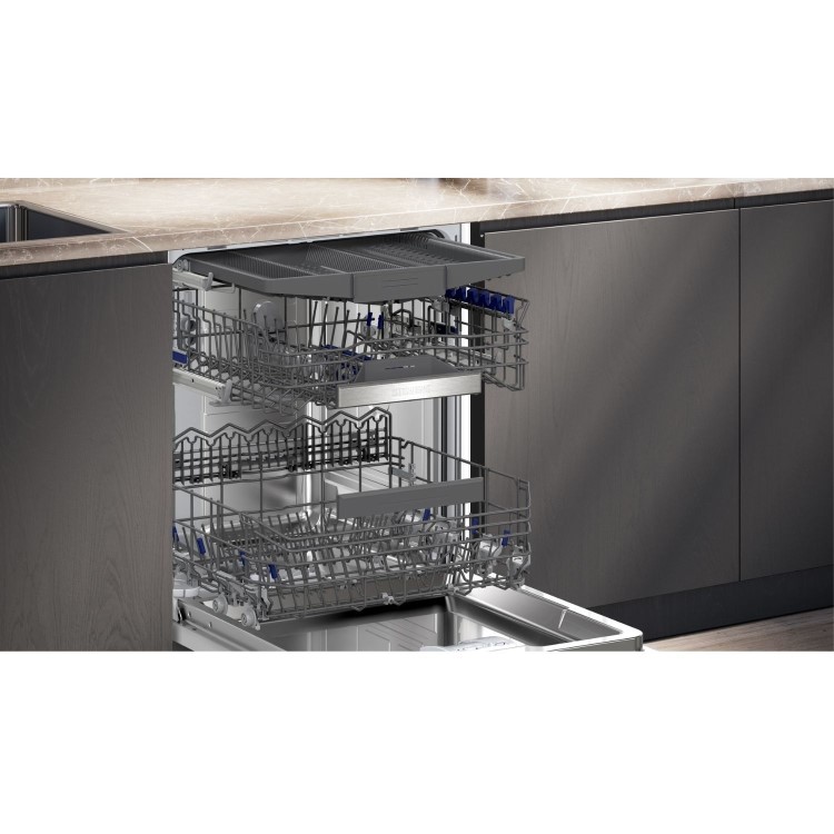 Siemens iQ500 Integrated Dishwasher - Smart Wi-Fi, A-Rated, Black control panel