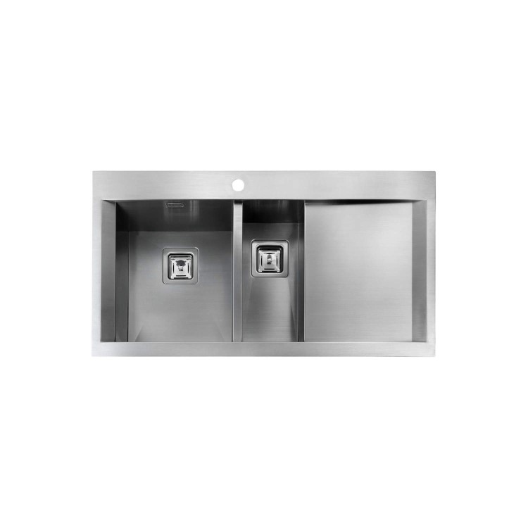 Rangemaster SN9952R Senator 990x525 1.5 Bowl Right Hand Drainer Stainless Steel Sink