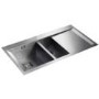 Rangemaster SN9952R Senator 990x525 1.5 Bowl Right Hand Drainer Stainless Steel Sink
