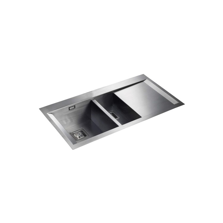Rangemaster SN9952R Senator 990x525 1.5 Bowl Right Hand Drainer Stainless Steel Sink
