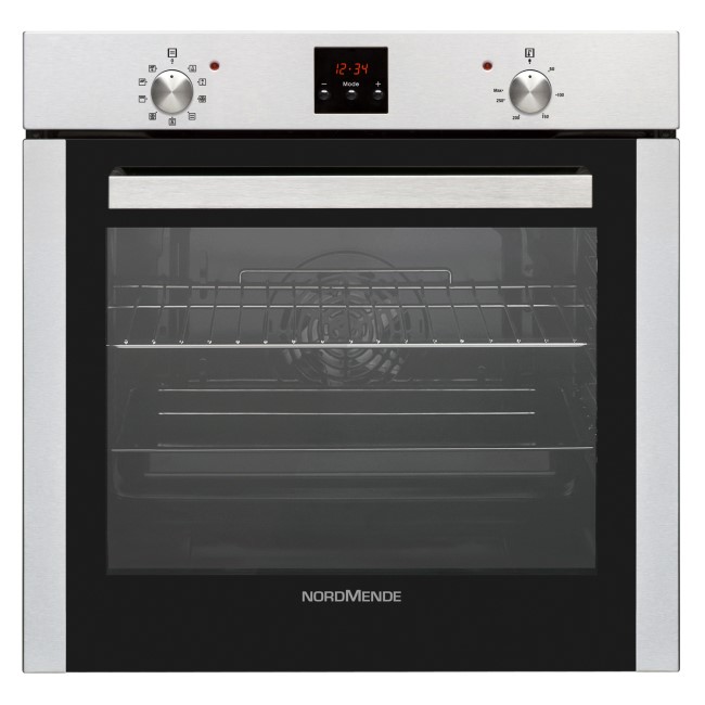 Nordmende SO315IX 78L Stainless Steel And Black Glass Multifunction Oven
