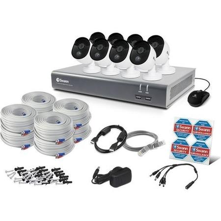 Swann CCTV System - 16 Channel 1080p HD DVR with 8 x 1080p Thermal Sensing Cameras & 2TB HDD 