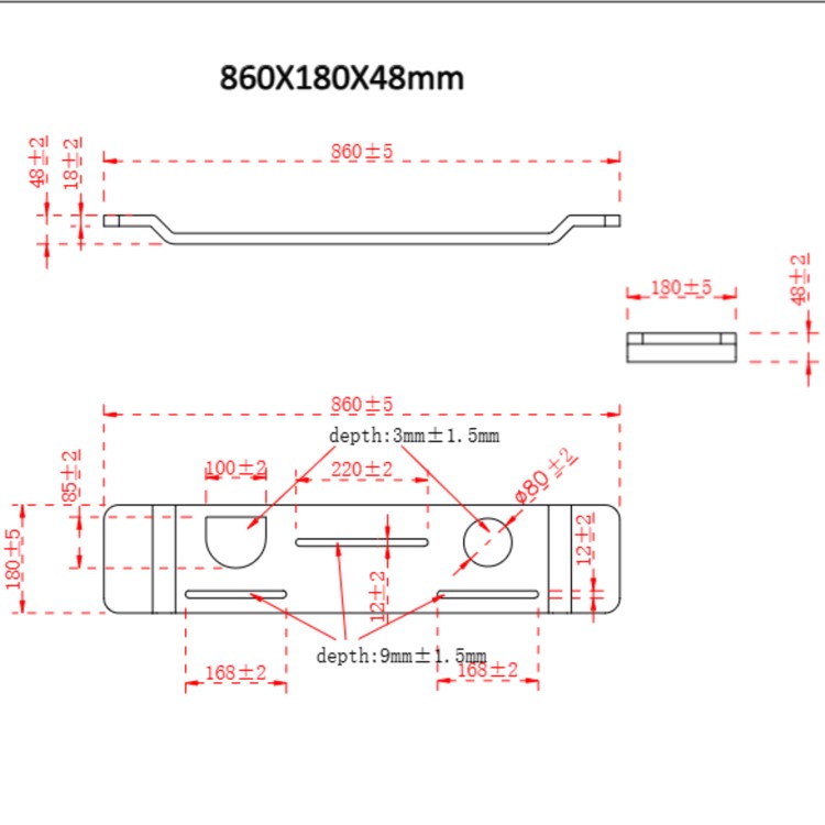 860mm Matt White Solid Surface Bath Tray / Caddy - Opal