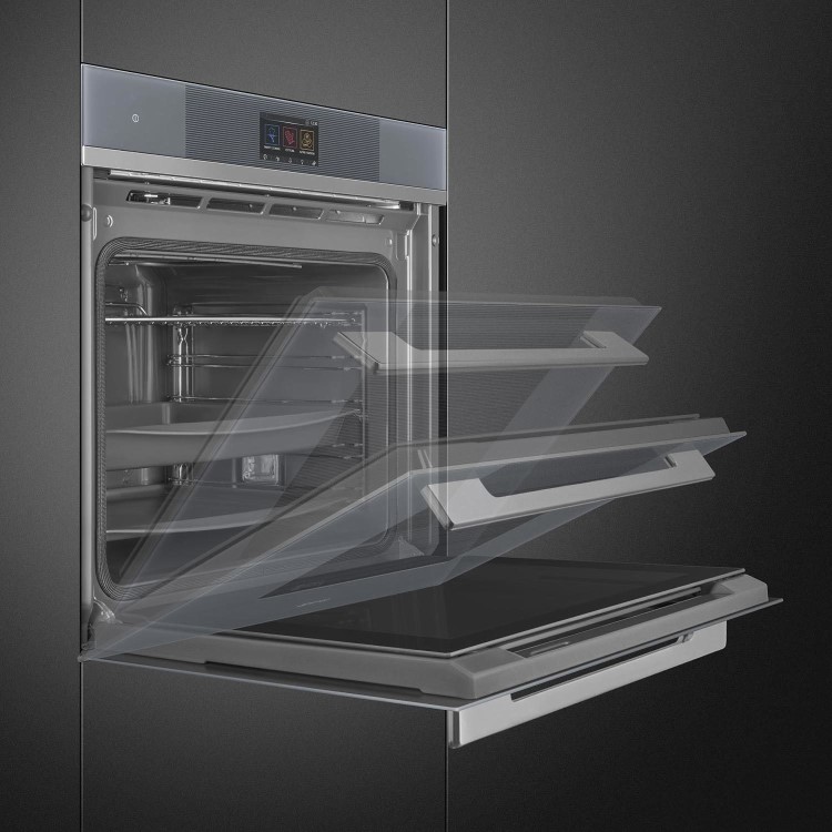 Smeg Linea Electric Single Oven - Silver