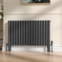 Sorrento Anthracite Designer Radiator Feet -Suitable for Oval Double Panel Radiator