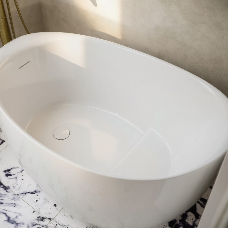 Freestanding Japanese Soaking Deep Slipper Bath With Seat 1200 x 730mm - Sosa