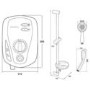 Triton T100xr Slimline 10.5kw Electric Shower