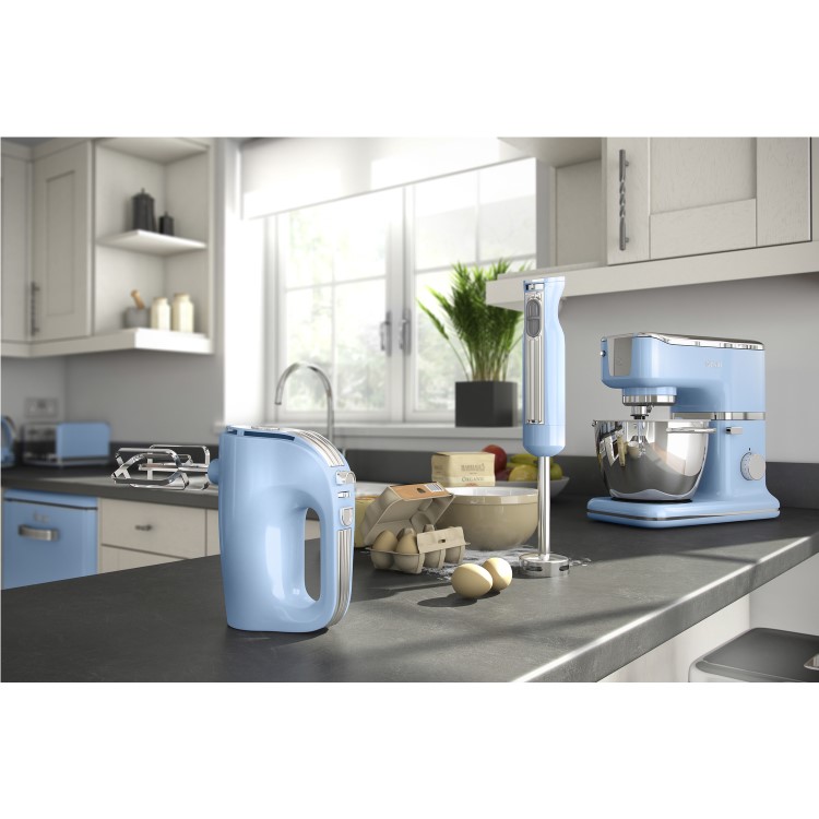 Swan SP21010BLN Retro 1000W Stand Mixer Blue