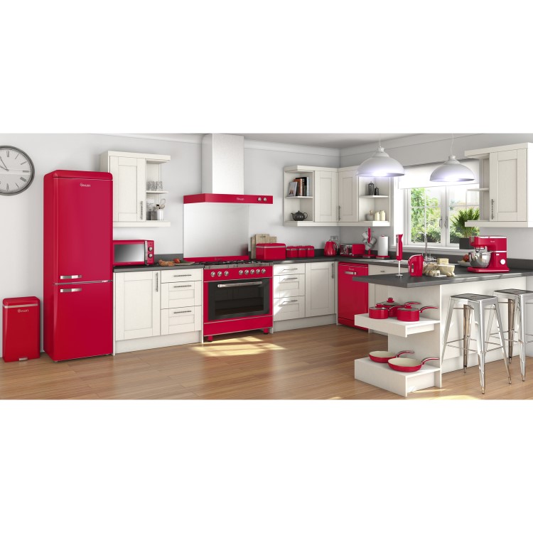 Swan SP21010RN Retro 1000W Stand Mixer Red