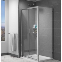 Claritas 6mm Glass Shower Door Side Panel - 900 x 1850mm Claritas 6mm Glass Shower Door Side Panel - 900 x 1850mm