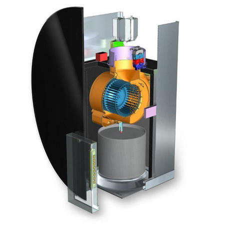 Elica SPACE_BLK Space EDS3 78cm Chimney Hood in Black Glass