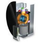Elica SPACE_BLK Space EDS3 78cm Chimney Hood in Black Glass