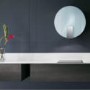 Elica SPACE_WH Space EDS3 78cm Chimney Hood in White Glass