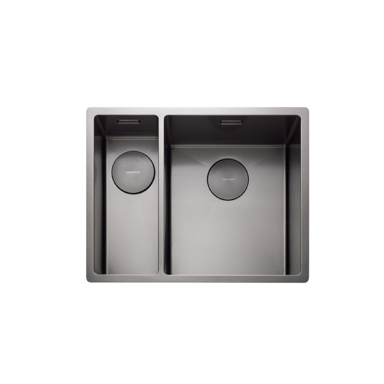 Rangemaster Spectra 1.5 Bowl Inset / Undermount Graphite Stainless Steel Kitchen Sink - Left Hand 