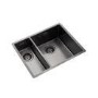 Rangemaster Spectra 1.5 Bowl Inset / Undermount Graphite Stainless Steel Kitchen Sink - Left Hand 