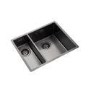1.5 Bowl Graphite Stainless Steel Left Hand Kitchen Sink - Rangemaster Spectra