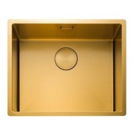 Rangemaster Spectra Single Bowl Inset / Undermount Gold Stainless Steel Kitchen Sink