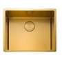 Rangemaster Spectra Single Bowl Inset / Undermount Gold Stainless Steel Kitchen Sink