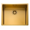 Single Bowl Gold Stainless Steel Kitchen Sink - Rangemaster Spectra