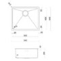 Rangemaster Spectra Single Bowl Inset / Undermount Gold Stainless Steel Kitchen Sink