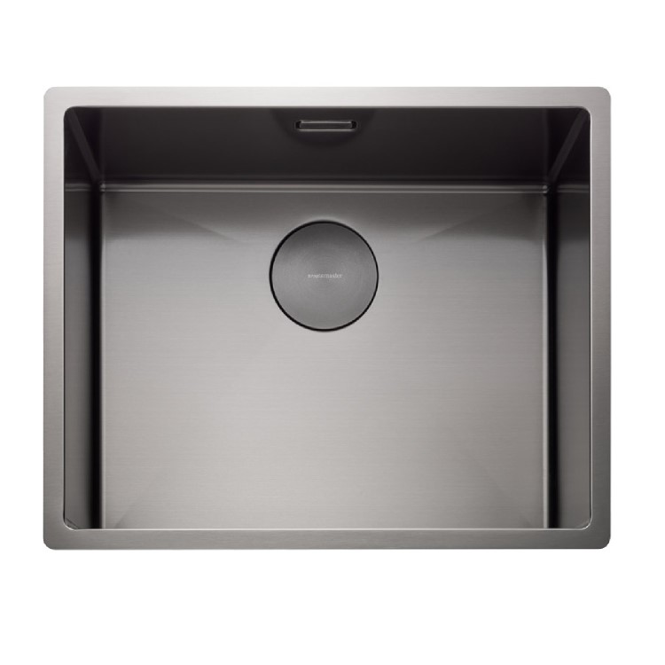 Rangemaster Spectra Single Bowl Inset / Undermount Graphite Stainless Steel Kitchen Sink