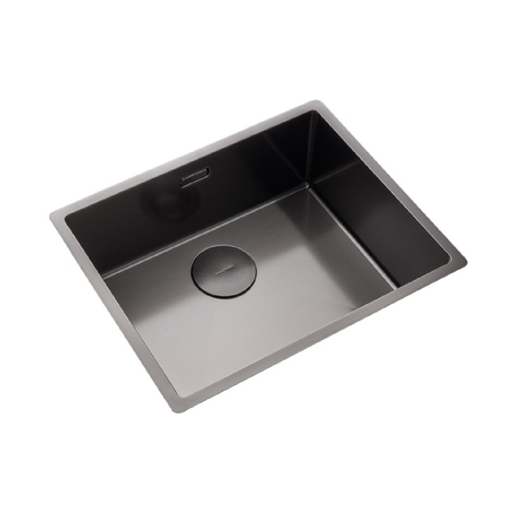 Rangemaster Spectra Single Bowl Inset / Undermount Graphite Stainless Steel Kitchen Sink