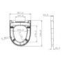Cedar Wrap Around Style Soft Close Quick Release Toilet Seat