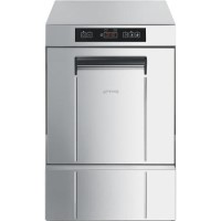 SMEG Ecoline SPG405SUK Undercounter Glasswasher With Water Softener - 400mm Basket - 3 Wash Programs - 2.9kW - 13A UK Plug. 2 Years Onsite warranty