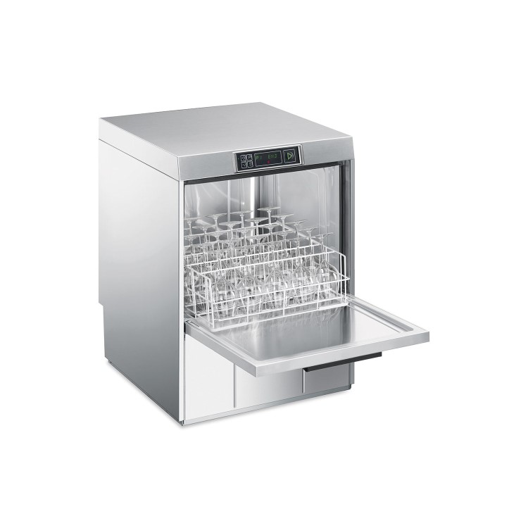 Smeg SPG515UK Topline Undercounter Glasswasher 500mm - 7 Programmes - Drain Pump - Multiphase