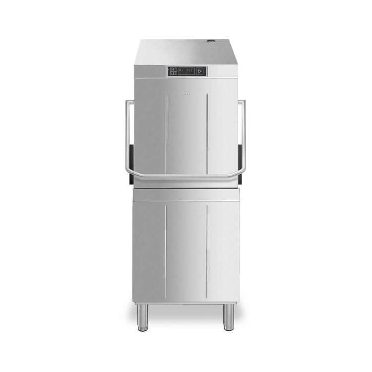 SMEG SPH515S Topline Pass Through Hood Dishwasher With Water Softener - 500mm Basket - 7 Wash Programs - 9.7kW - 3ph Hardwired / Multiphase Electrics. 2 Years Onsite warranty