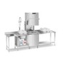 SMEG SPH515S Topline Pass Through Hood Dishwasher With Water Softener - 500mm Basket - 7 Wash Programs - 9.7kW - 3ph Hardwired / Multiphase Electrics. 2 Years Onsite warranty