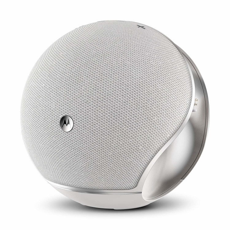 Motorola Sphere+ Plus 2-in-1 Bluetooth Speaker with Over-Ear Headphones - White