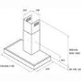 Elica SPOT120 Spot 120cm Chimney Cooker Hood Stainless Steel
